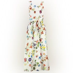 Malia Midi in Floral Cotton by Never A Wallflower, L
